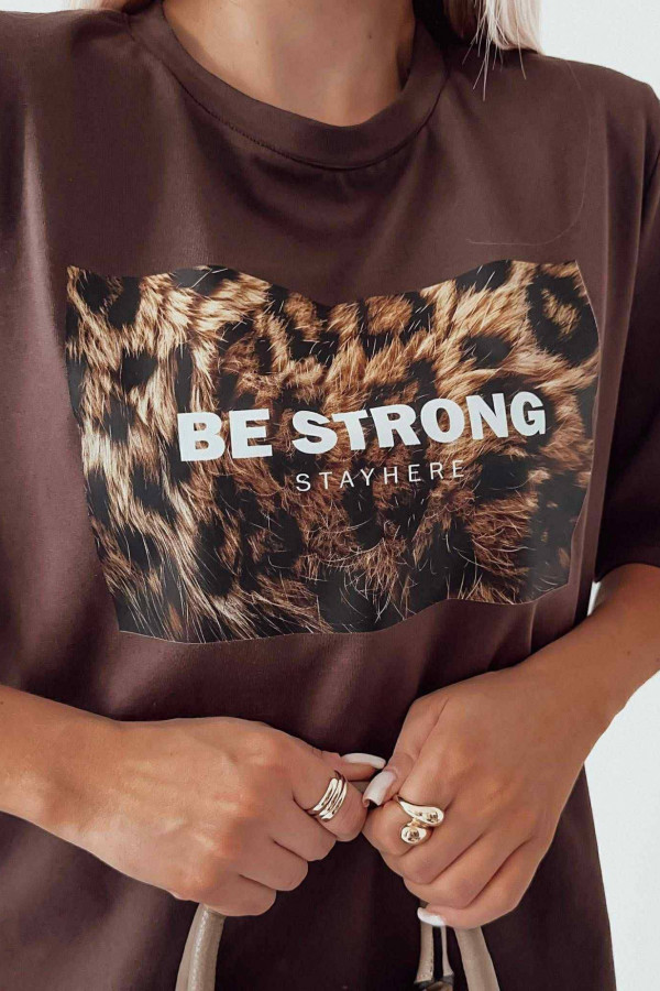 T-SHIRT STRONG BROWN