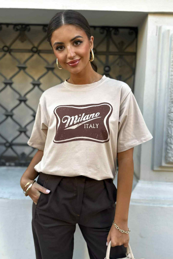 T-SHIRT MILANO MOCCA