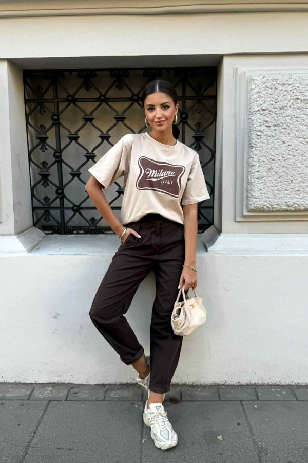 T-SHIRT MILANO MOCCA 1