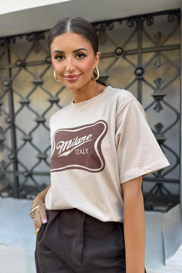 T-SHIRT MILANO MOCCA 2